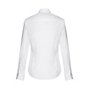 THC PARIS WOMEN WH. Camicia in popeline a maniche lunghe da donna. colore bianco