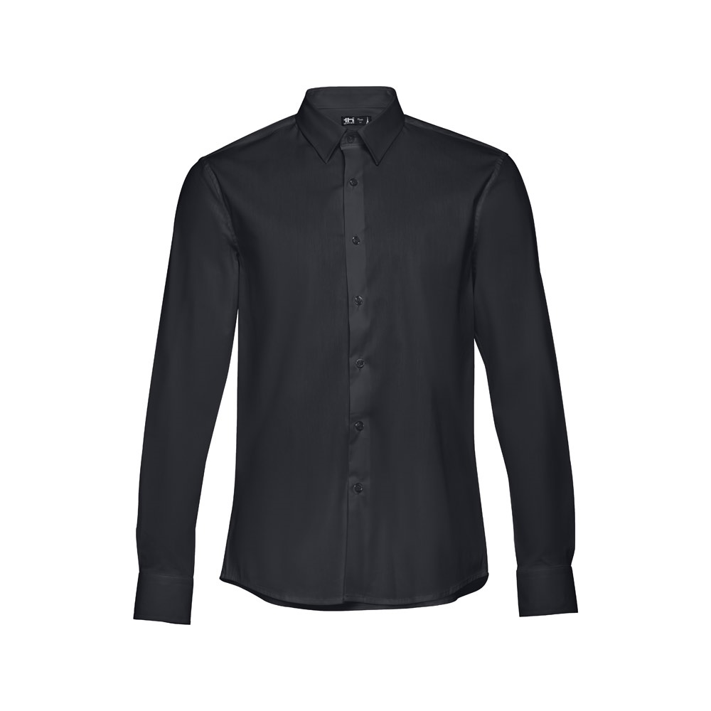 THC PARIS. Camicia da uomo in popeline a maniche lunghe