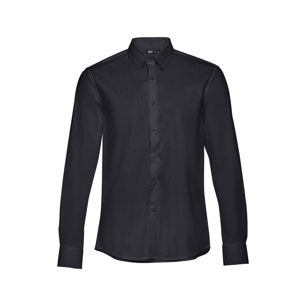 THC PARIS. Camicia da uomo in popeline a maniche lunghe