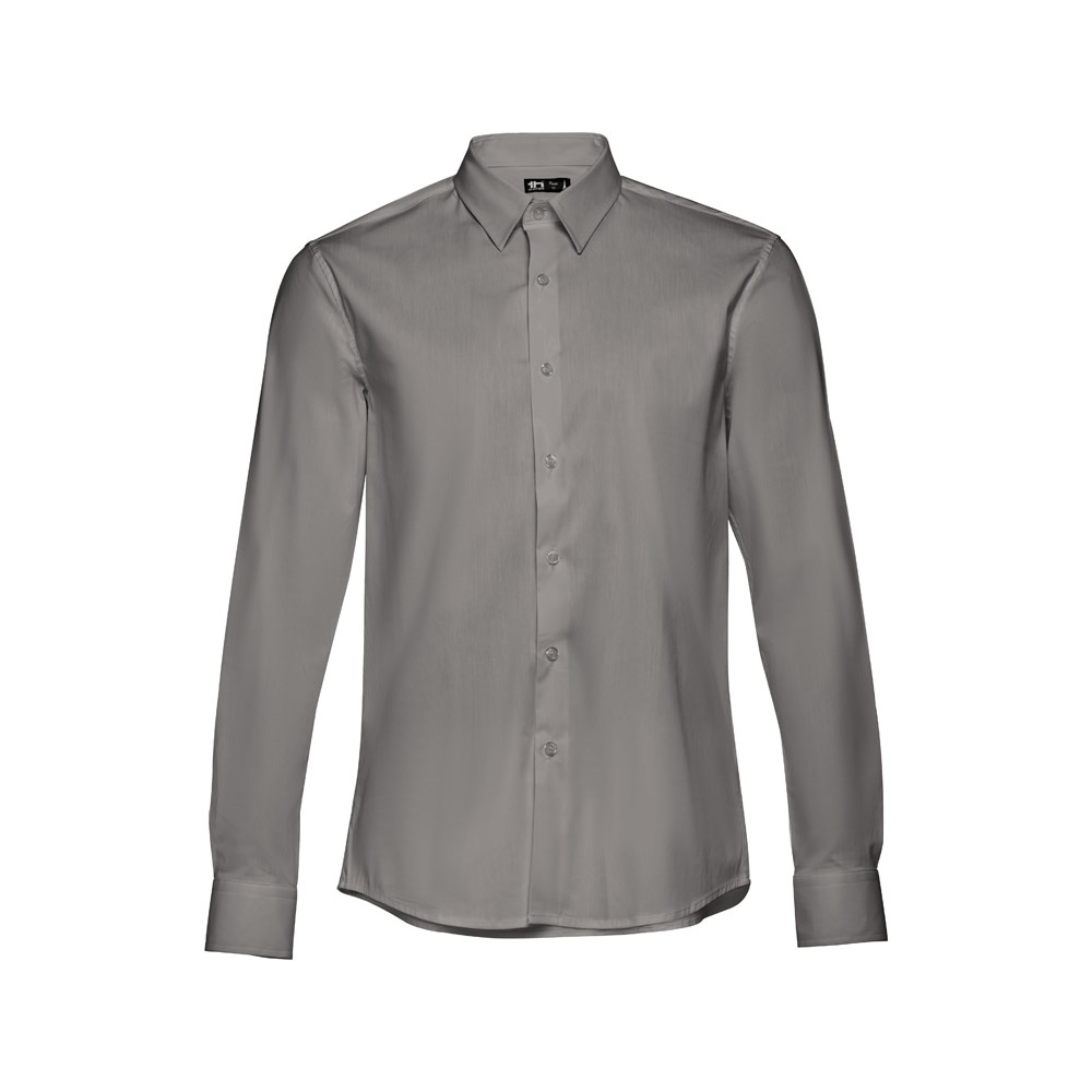 THC PARIS. Camicia da uomo in popeline a maniche lunghe