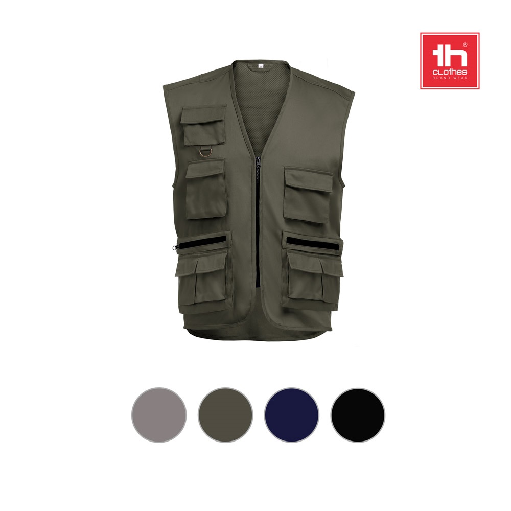 THC PIXEL. Gilet (200 g/m²) in poliestere e cotone