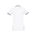 THC ROME WOMEN WH. Polo da donna in cotone bicolore