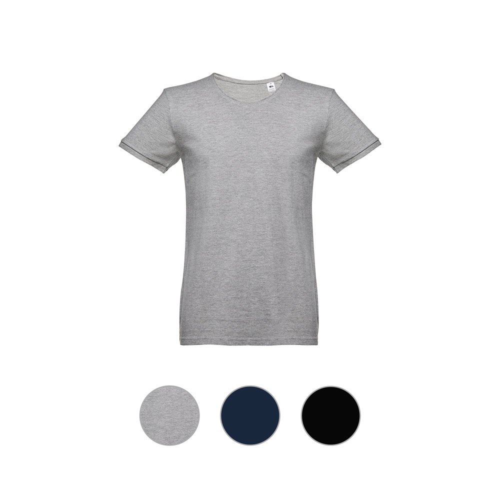 THC SAN MARINO. T-shirt da uomo a maniche corte in cotone piqué