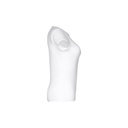 THC SOFIA WH. T-shirt sfiancata da donna in cotone. colore bianco