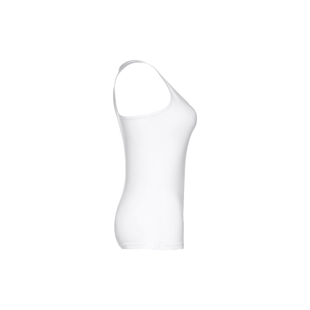 THC TIRANA WH. T-shirt da donna senza maniche in cotone. colore bianco