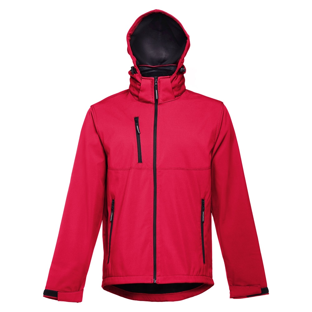 THC ZAGREB II. Giacca softshell da uomo in poliestere ed elastan