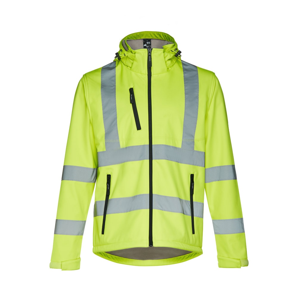 THC ZAGREB WORK. Giacca softshell alta visibilità (unisex)
