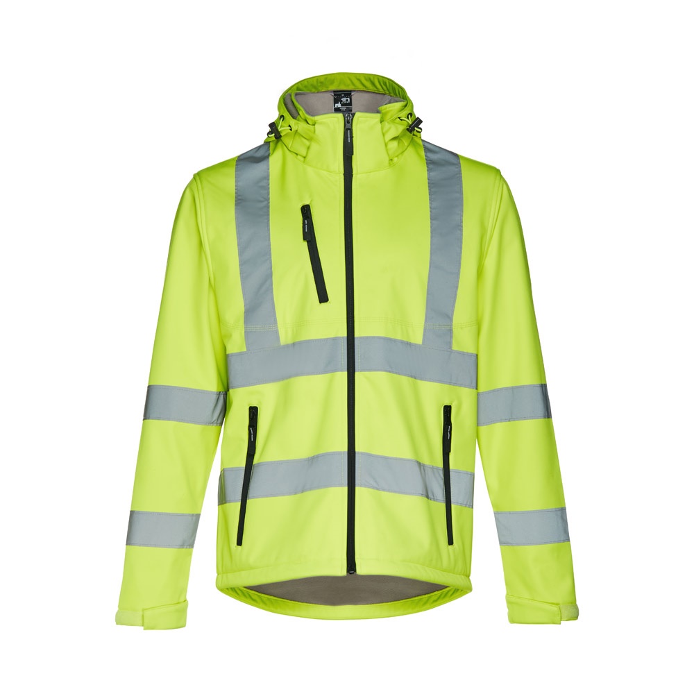 THC ZAGREB WORK. Giacca softshell alta visibilità (unisex)