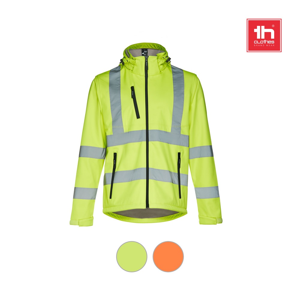 THC ZAGREB WORK. Giacca softshell alta visibilità (unisex)
