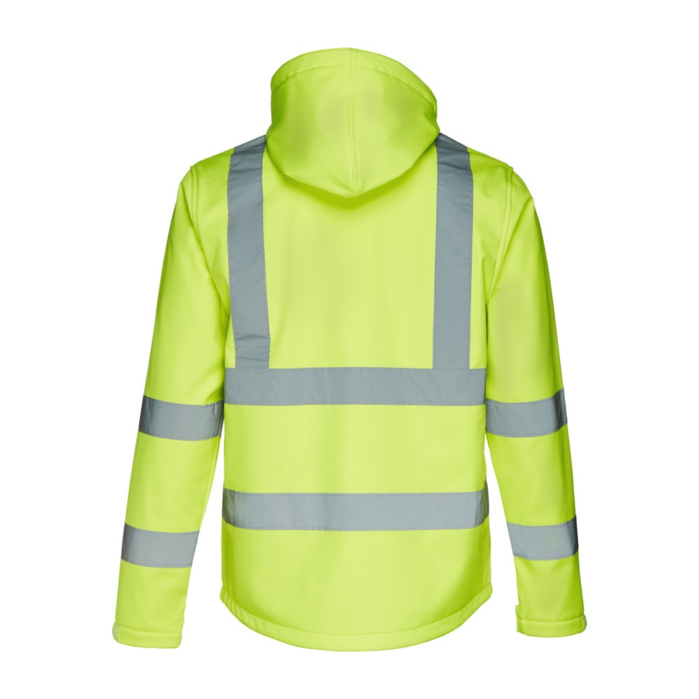 THC ZAGREB WORK. Giacca softshell alta visibilità (unisex)