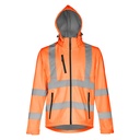 THC ZAGREB WORK. Giacca softshell alta visibilità (unisex)