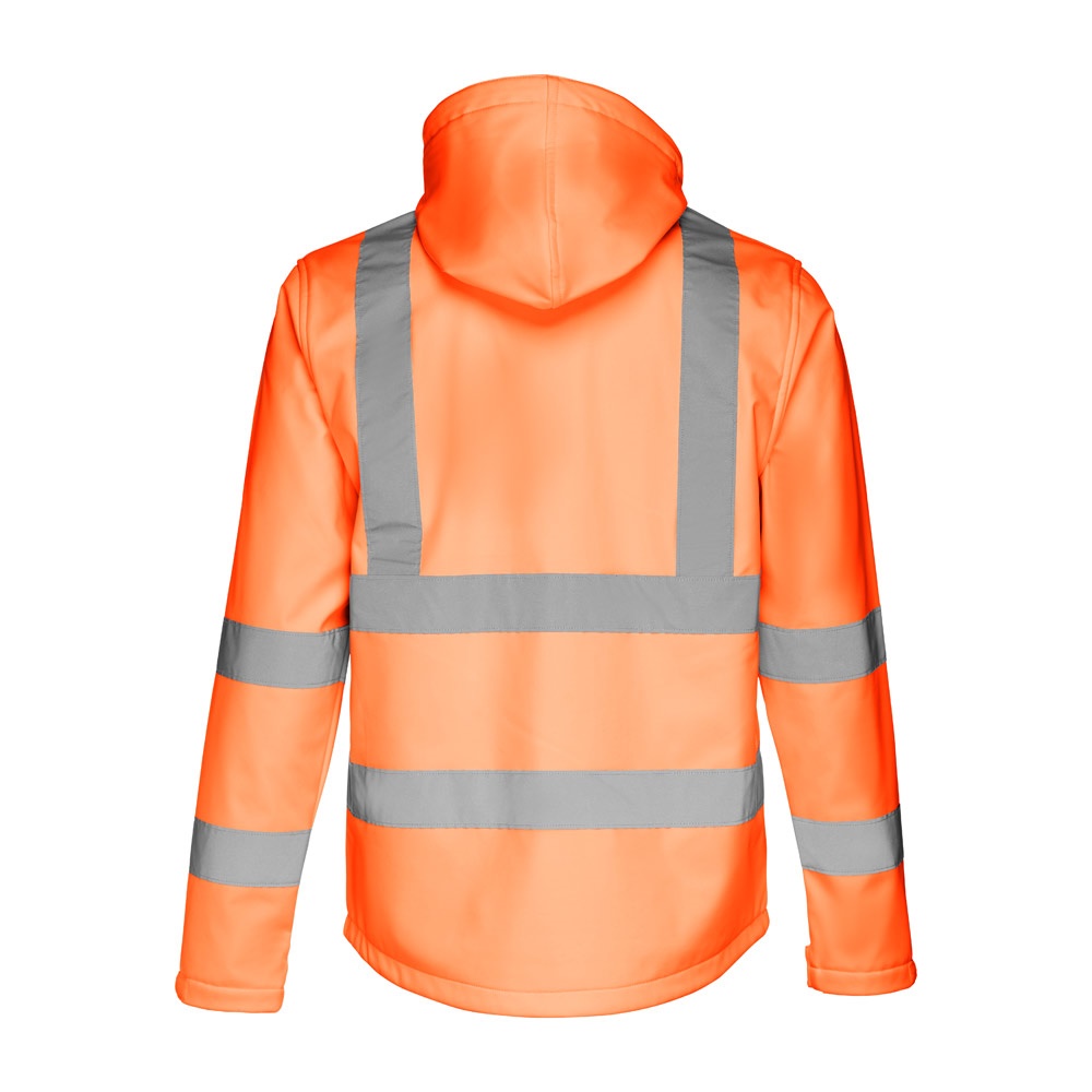 THC ZAGREB WORK. Giacca softshell alta visibilità (unisex)