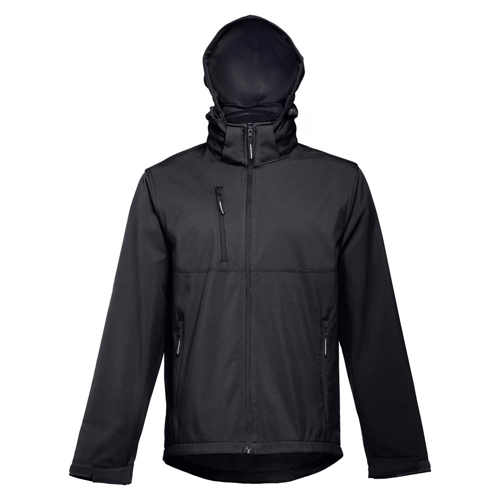 THC ZAGREB. Giacca softshell da uomo in poliestere ed elastan