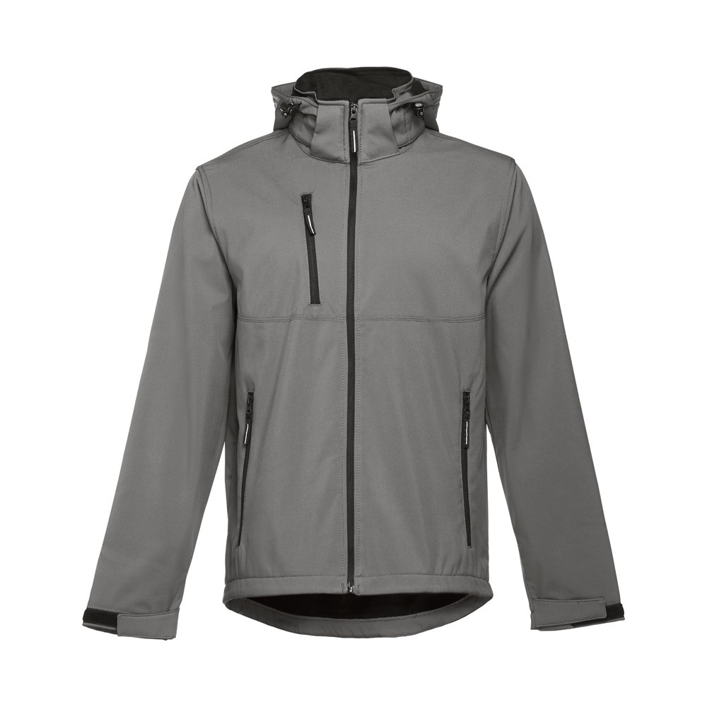 THC ZAGREB. Giacca softshell da uomo in poliestere ed elastan