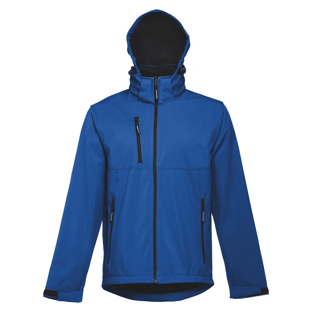 THC ZAGREB. Giacca softshell da uomo in poliestere ed elastan