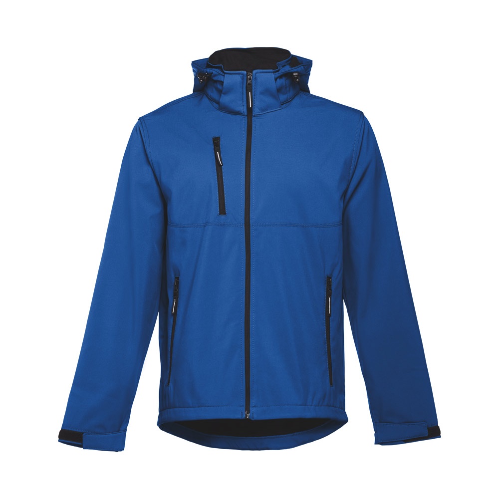 THC ZAGREB. Giacca softshell da uomo in poliestere ed elastan