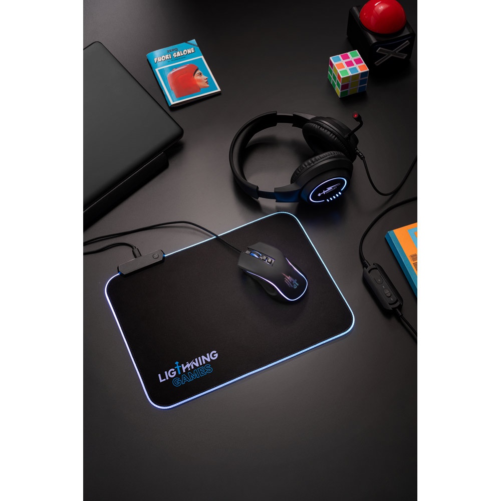 THORNE MOUSE RGB. Mouse da gioco con cavo da 1.5 m e luci LED RGB in ABS