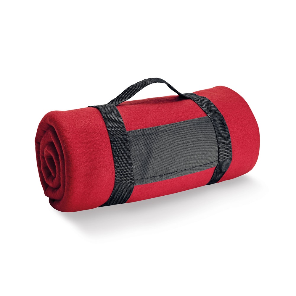 THORPE. Coperta in pile da (180 g/m²) con impugnatura removibile