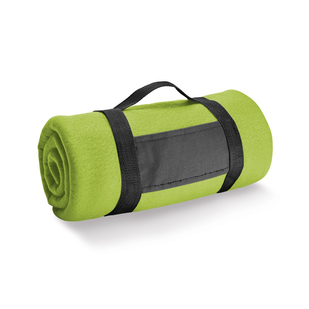 THORPE. Coperta in pile da (180 g/m²) con impugnatura removibile