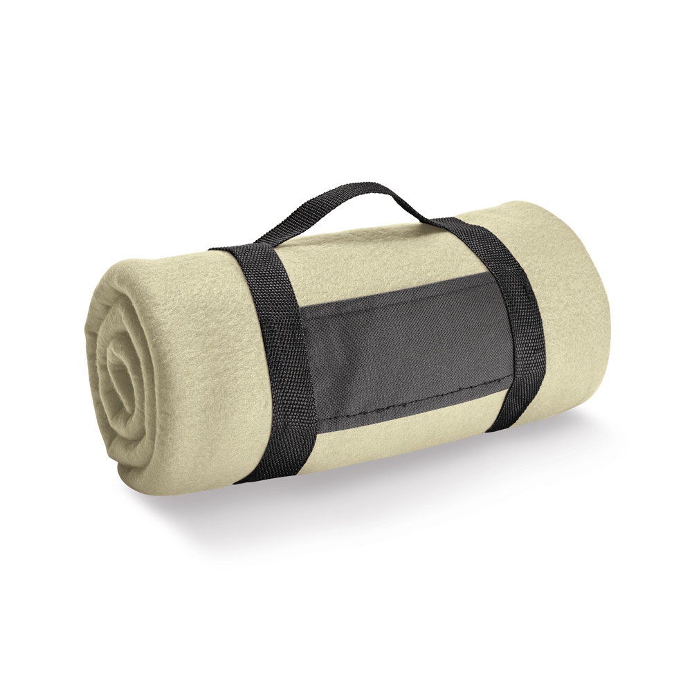 THORPE. Coperta in pile da (180 g/m²) con impugnatura removibile