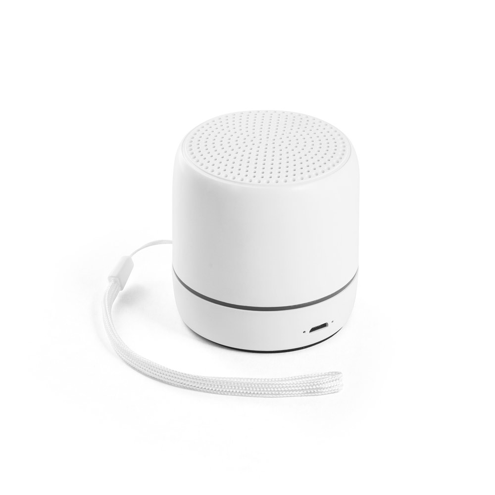 TURING. Altoparlante portatile da 3W con 4 ore di autonomia con il ABS riciclato (100% rABS)