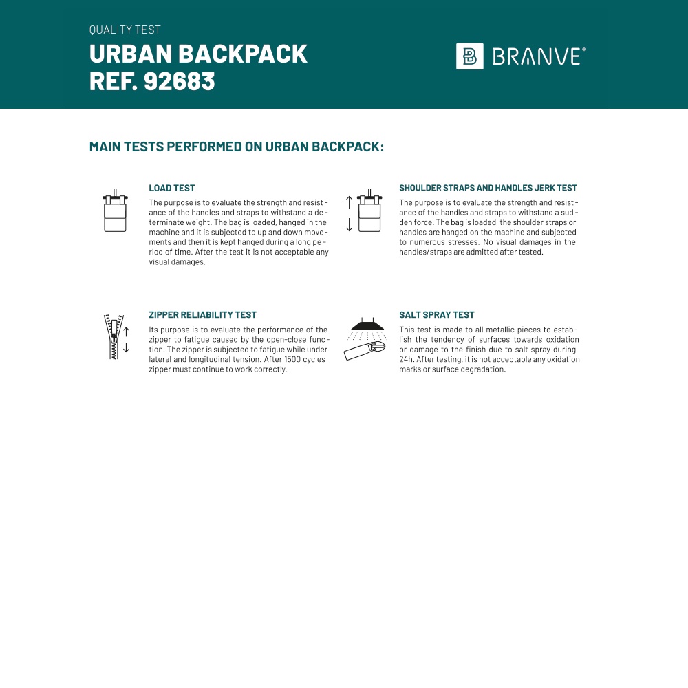 URBAN BACKPACK. Zaino porta PC 14'' in soft shell e tela cerata