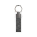VAUGHN. Set composto da un portacarte e un portachiavi, entrambi in metallo e poliestere riciclato (30% rPET)
