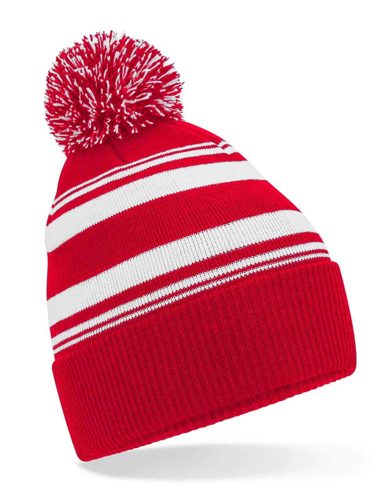 Striped Fan Beanie