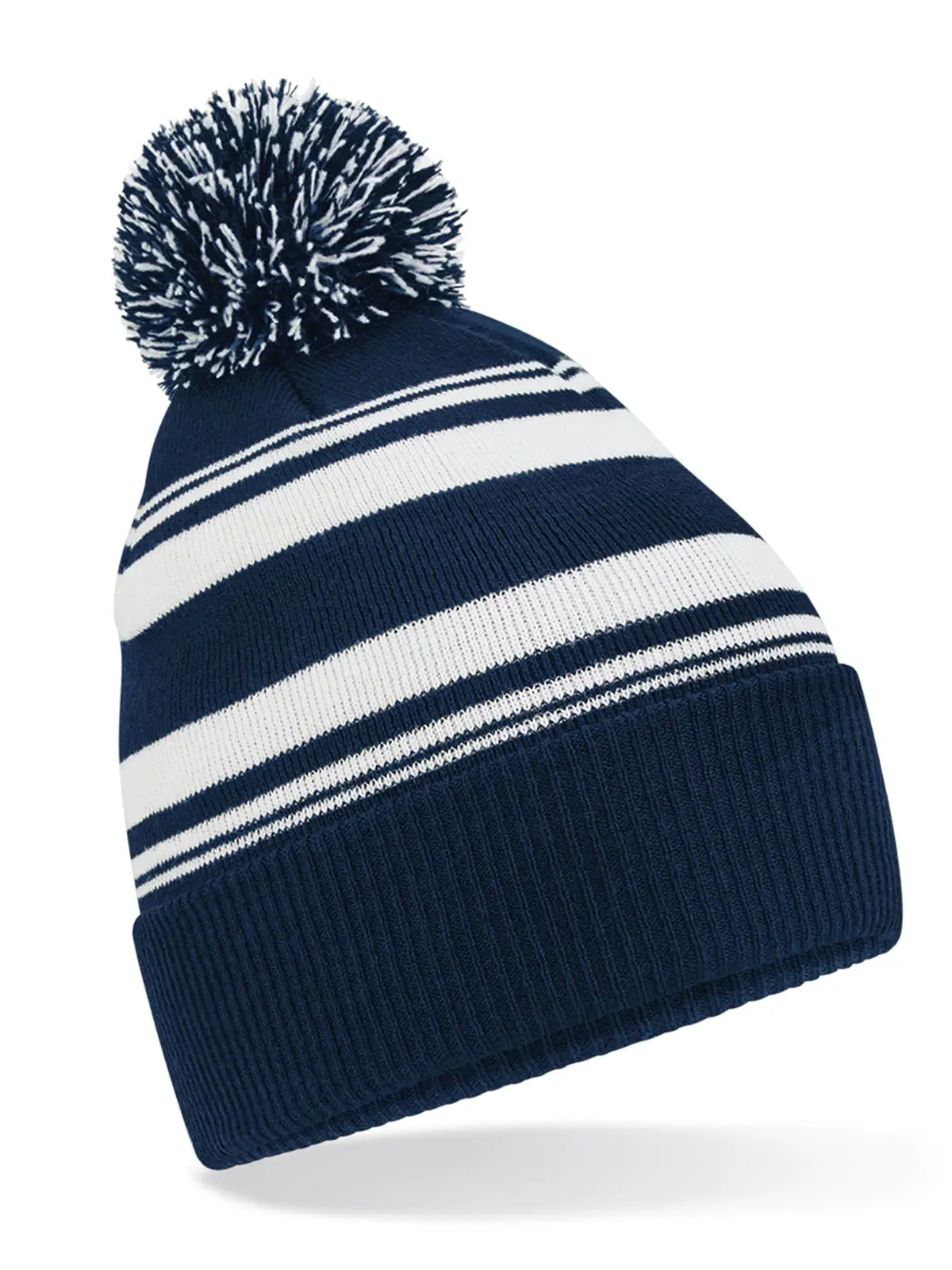 Striped Fan Beanie