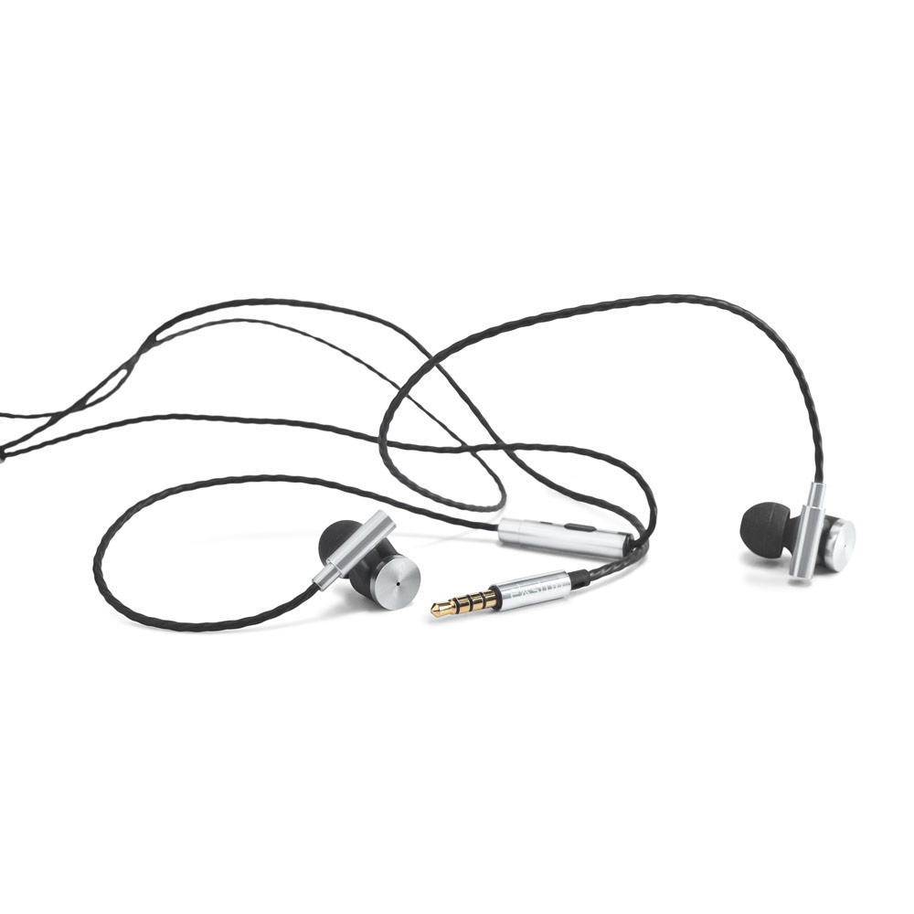 VIBRATION. Auricolari con microfono in metallo e ABS