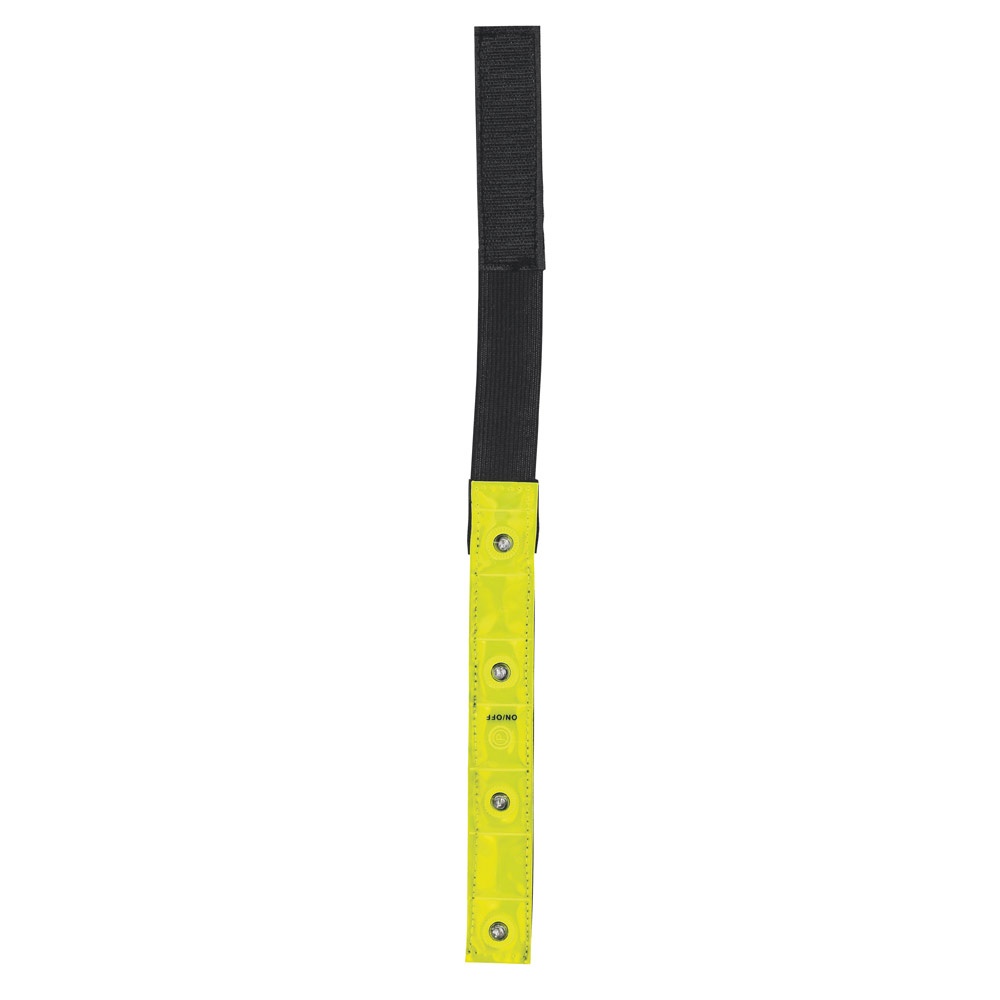 VISIBLE. Polsino riflettente con 4 LED rossi
