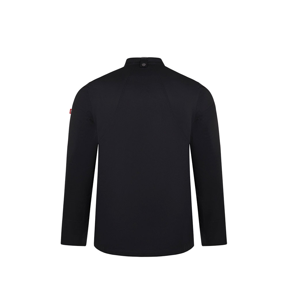 VL AGNI. Giacca da cucina unisex (190 g/m²), realizzata in cotone (35%) e poliestere riciclato (65%)