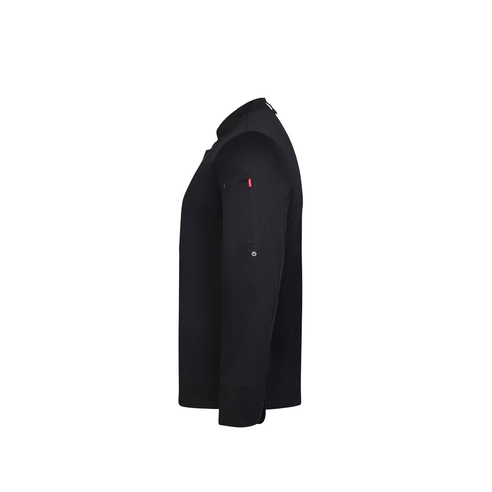 VL AGNI. Giacca da cucina unisex (190 g/m²), realizzata in cotone (35%) e poliestere riciclato (65%)