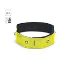 VISIBLE. Polsino riflettente con 4 LED rossi