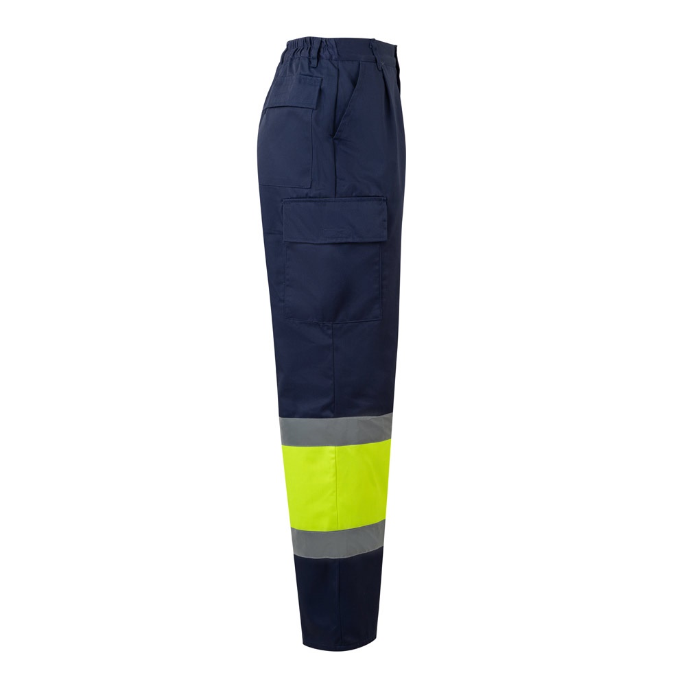 VL ARTEMIS. Pantaloni bicolore, in twill (190g/m²), in cotone (20%) e poliestere (80%)