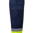 VL ARTEMIS. Pantaloni bicolore, in twill (190g/m²), in cotone (20%) e poliestere (80%)