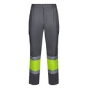 VL ARTEMIS. Pantaloni bicolore, in twill (190g/m²), in cotone (20%) e poliestere (80%)