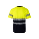 VL BASTET. T-shirt bicolore piqué (150g/m²), in cotone (55%) e poliestere (45%)