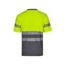 VL BASTET. T-shirt bicolore piqué (150g/m²), in cotone (55%) e poliestere (45%)