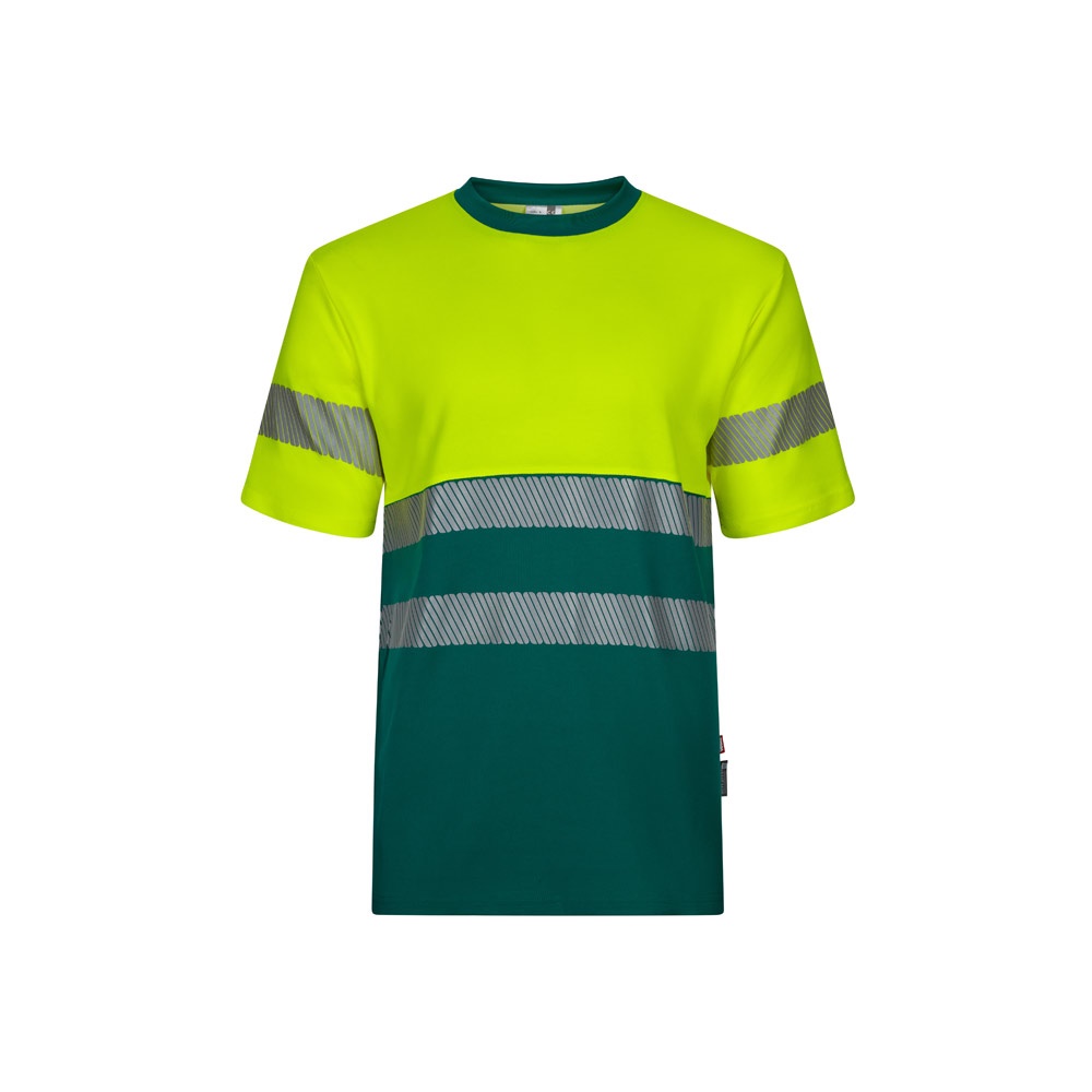 VL BASTET. T-shirt bicolore piqué (150g/m²), in cotone (55%) e poliestere (45%)