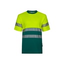 VL BASTET. T-shirt bicolore piqué (150g/m²), in cotone (55%) e poliestere (45%)