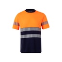 VL BASTET. T-shirt bicolore piqué (150g/m²), in cotone (55%) e poliestere (45%)