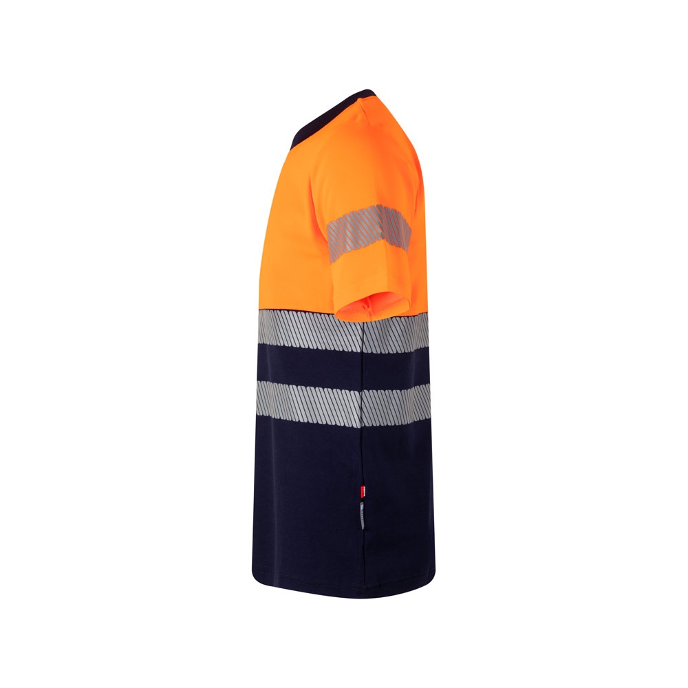 VL BASTET. T-shirt bicolore piqué (150g/m²), in cotone (55%) e poliestere (45%)