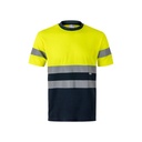 VL BRAHMA LARGE. T-shirt tecnica bicolore bird-eye (140g/m²), in poliestere (100%)