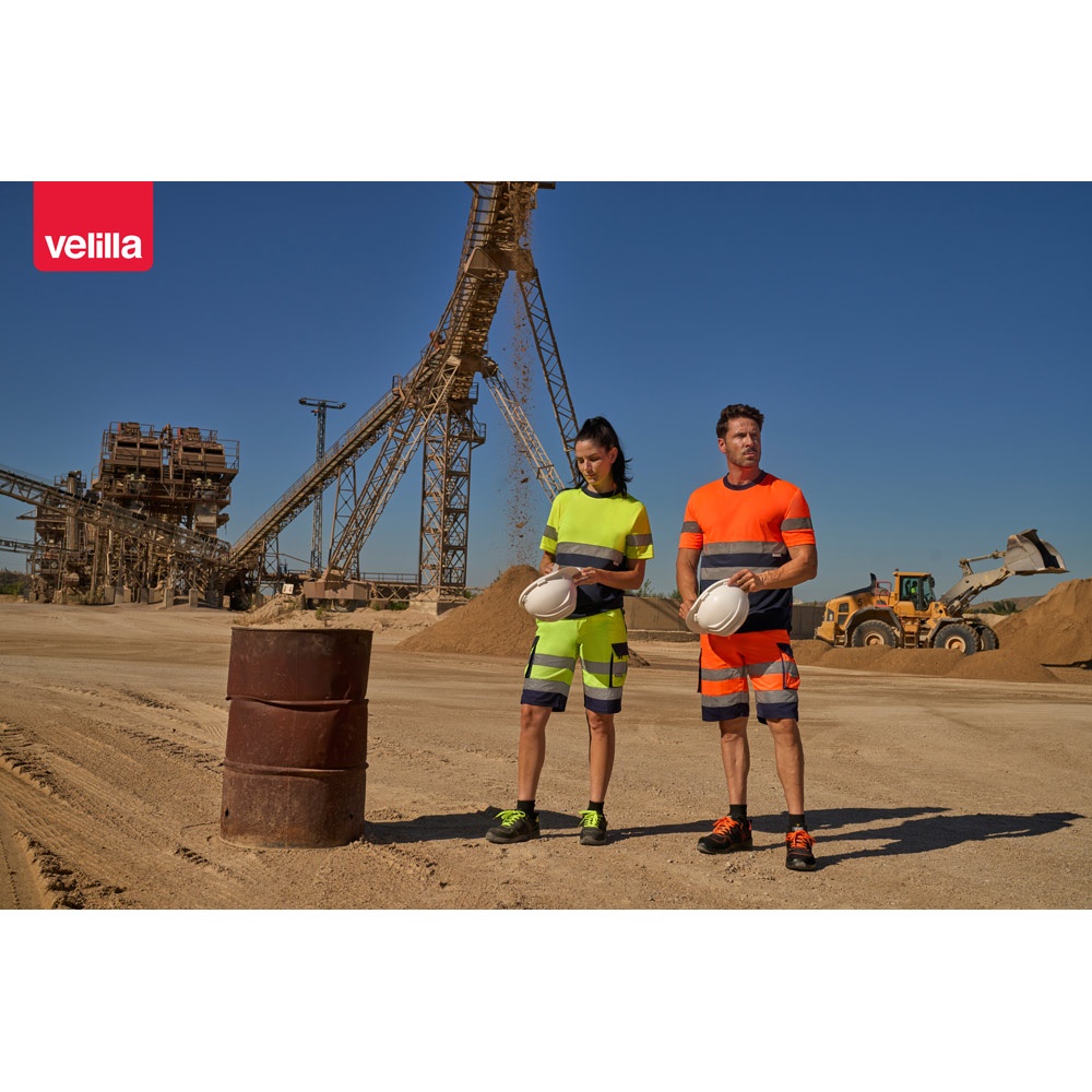 VL BRAHMA. T-shirt tecnica bicolore bird-eye (140g/m²), in poliestere (100%)