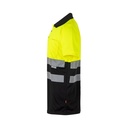 VL CUPID LARGE. Polo bicolore bird-eye (160g/m²) con maniche corte, in poliestere (100%)