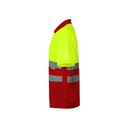 VL CUPID LARGE. Polo bicolore bird-eye (160g/m²) con maniche corte, in poliestere (100%)