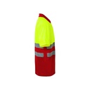 VL CUPID LARGE. Polo bicolore bird-eye (160g/m²) con maniche corte, in poliestere (100%)