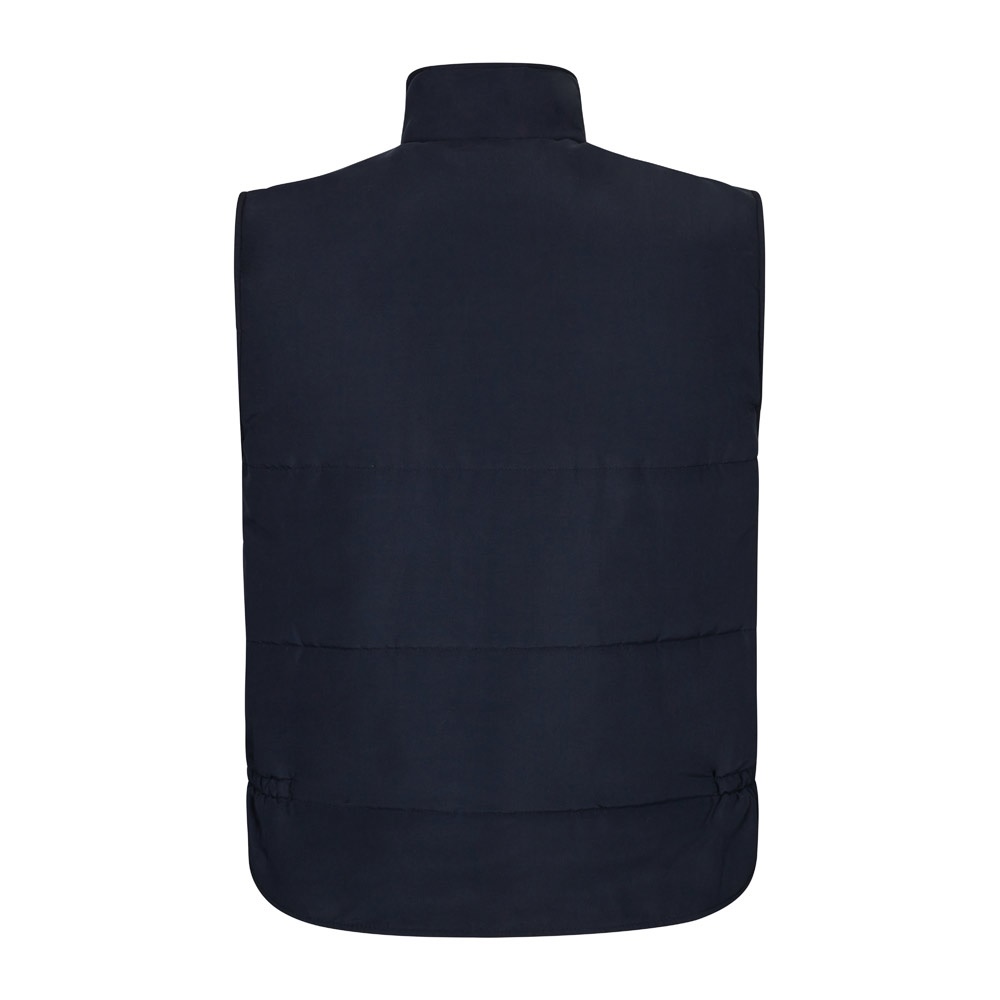 VL DIANA. Gilet imbottito (220g/m²), reversibile e con diverse tasche, in poliestere (100%), con chiusura a zip e tirante reversibile