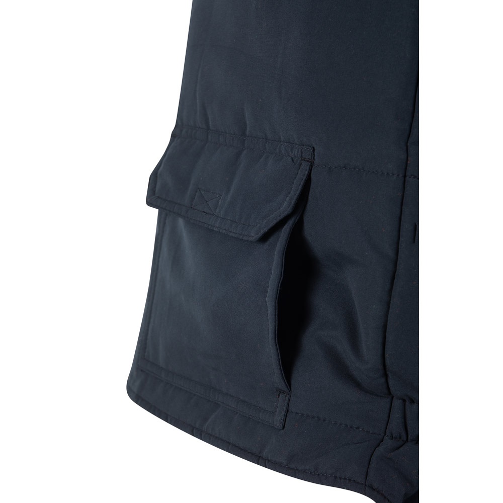VL DIANA. Gilet imbottito (220g/m²), reversibile e con diverse tasche, in poliestere (100%), con chiusura a zip e tirante reversibile